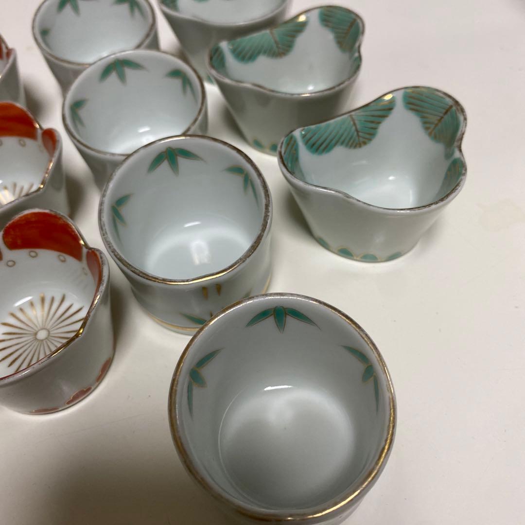 バラ売り可 有田焼 徳幸窯 小付 松3個 竹4個 梅3個 全10個セット