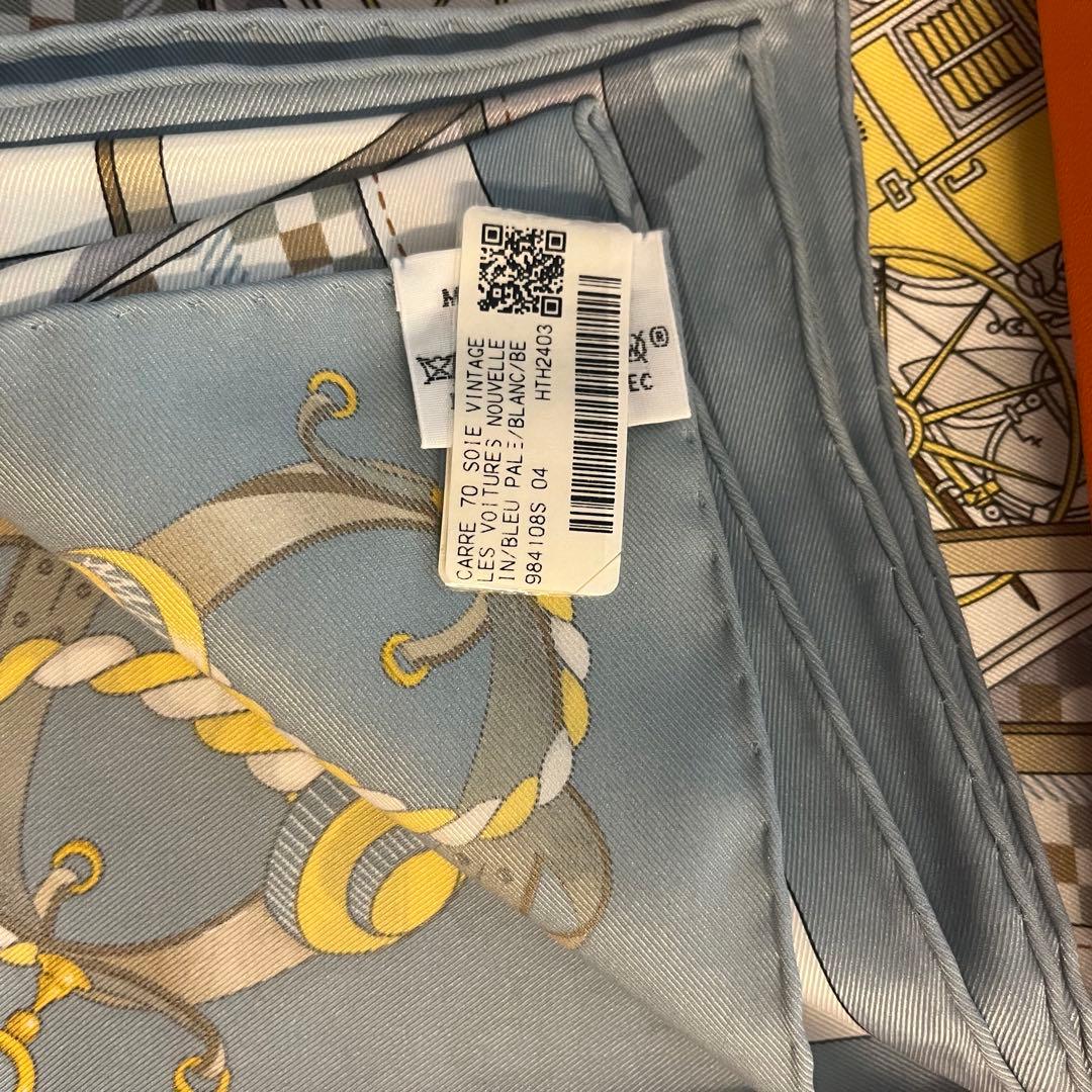 1/4まで価格★新品タグ付き★HERMES エルメス 馬車の変遷　カレ70