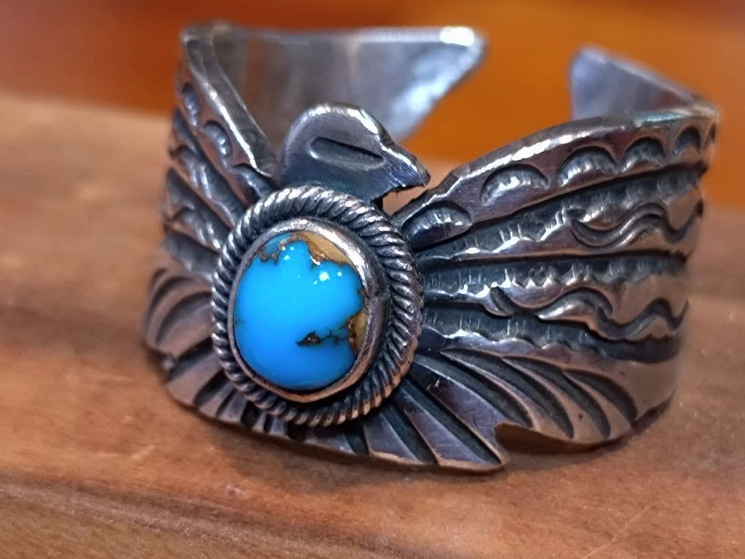 専用ページ❗️インディアンジュエリー、ターコイズサンダーバードリング