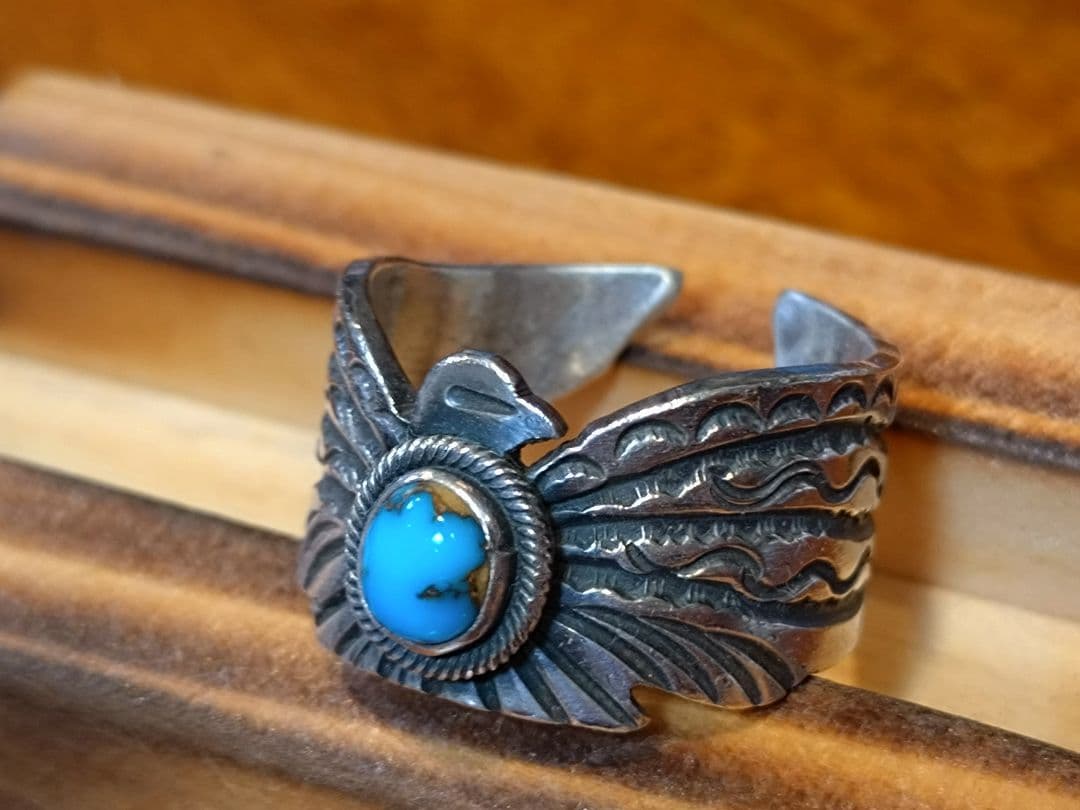 専用ページ❗️インディアンジュエリー、ターコイズサンダーバードリング