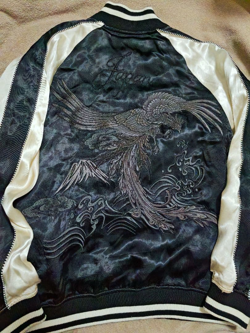 絡繰魂 2面用 日本限定 スカジャンとMA−1 レーヨン unisex　サテン