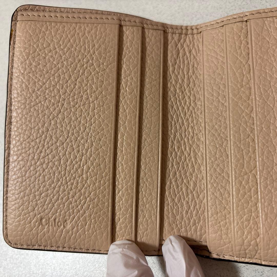 Chloé 三つ折り財布 ピンクベージュ