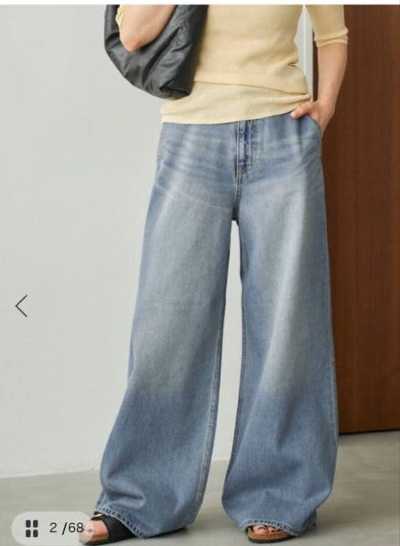 2025年　Plage R’IAM straight WIDE デニム 38