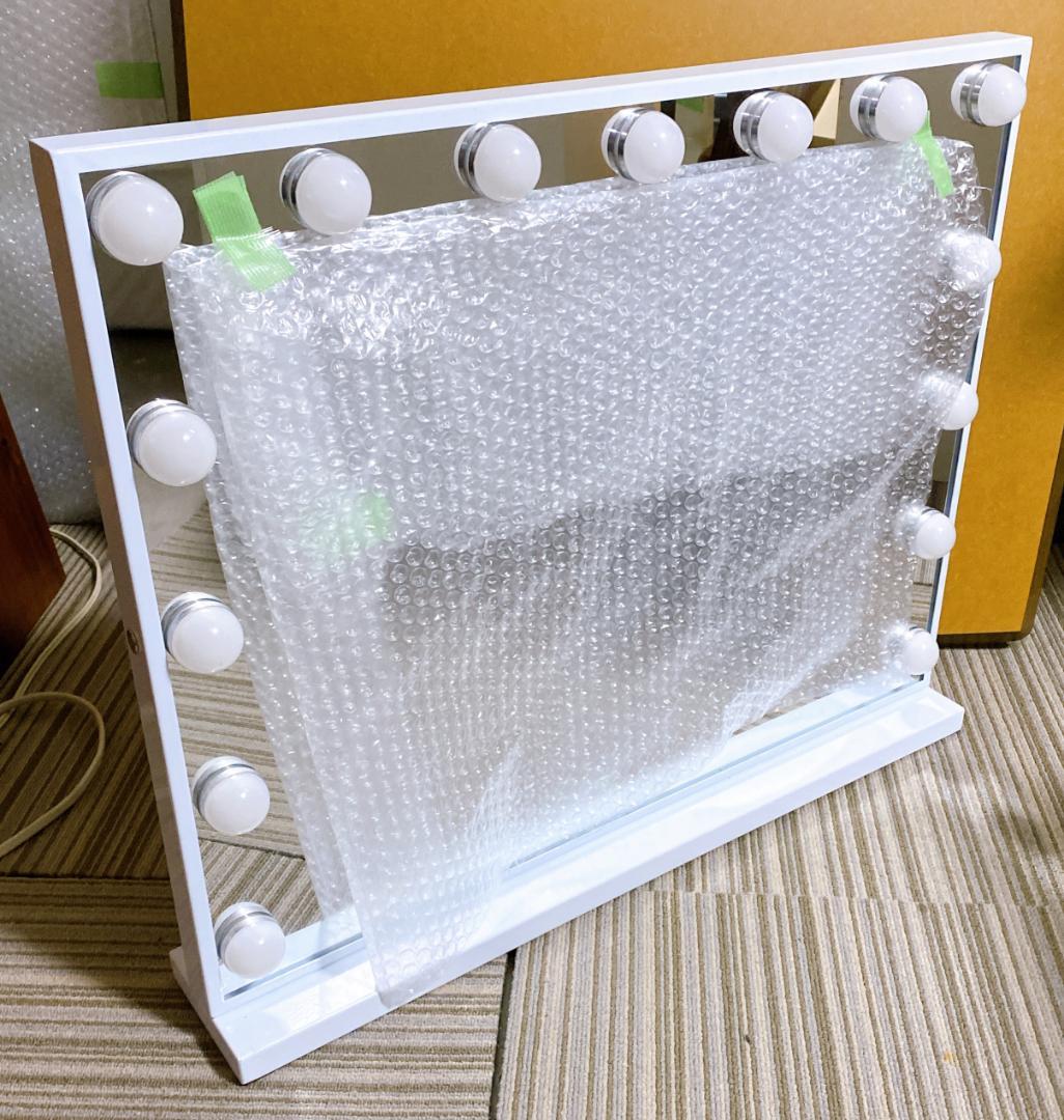 Hansong 女優ミラー 卓上ミラー LEDミラー 58×48×12