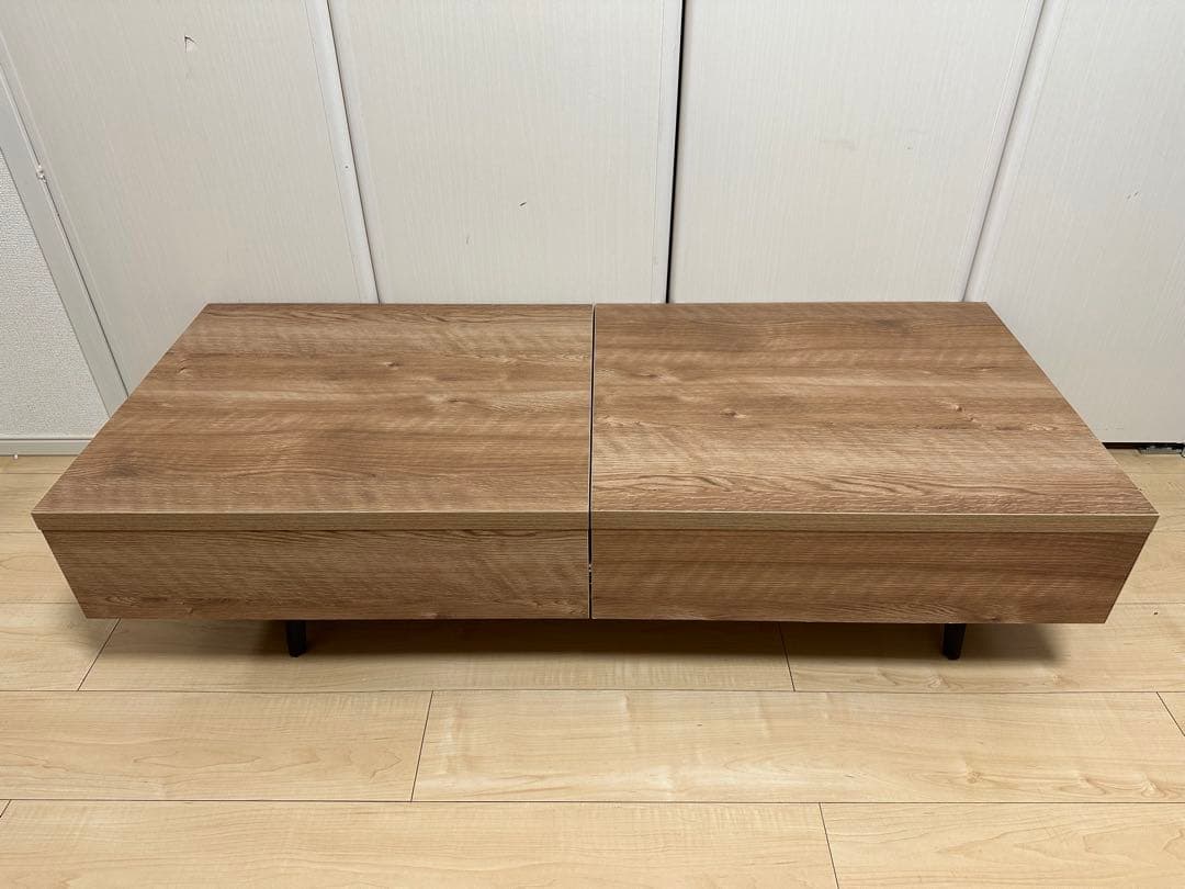 【送料込み！】センターテーブル　幅120cm 収納付き　リビング