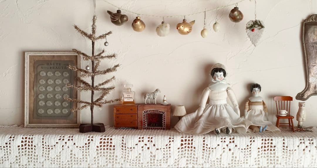 【parisさま】vintage tree ❀ 燻ゴールドの ツリー 28 cm