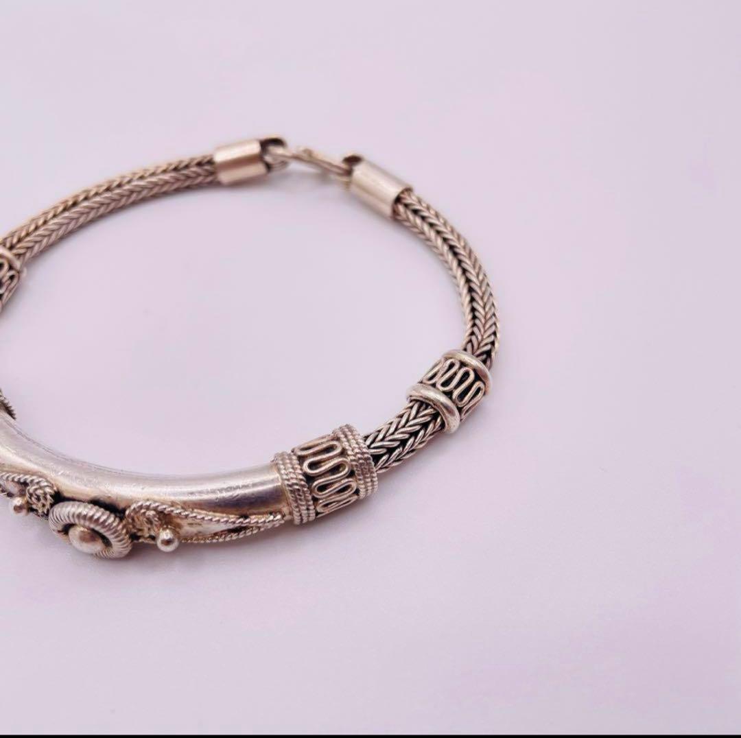 アメリカ　トライバル ビザンチン ブレスレット　ヴィンテージ sv925