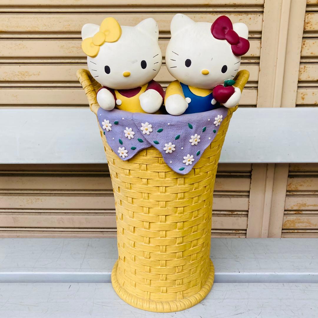 【当時物／激レア】サンリオ　ハローキティ&ミミィ　傘立て スタンド