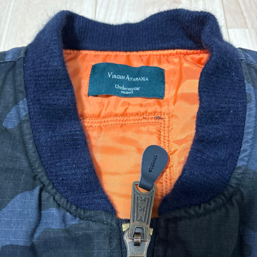 undermycar カモフラ 迷彩　MA-1 ラフシモンズ　パッチワーク