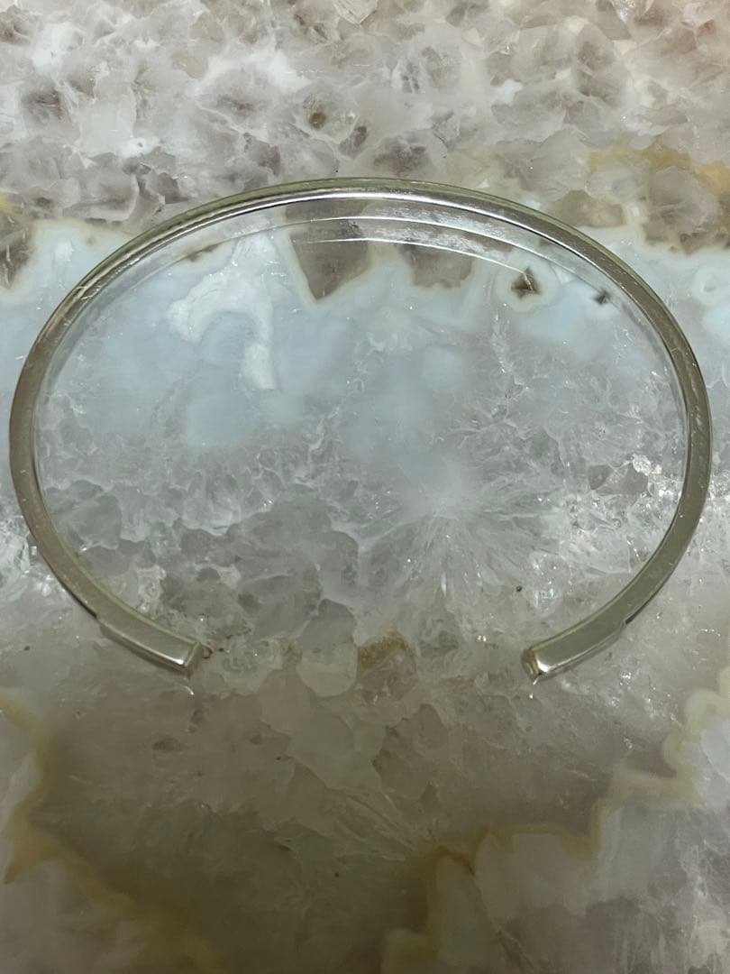 GUCCI グッチ レザー シルバー バングル ブレスレット　希少　ヴィンテージ