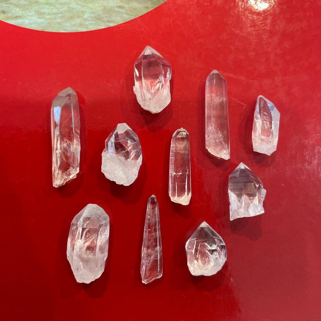 【国産鉱物】乙女鉱山産　水晶10本セット