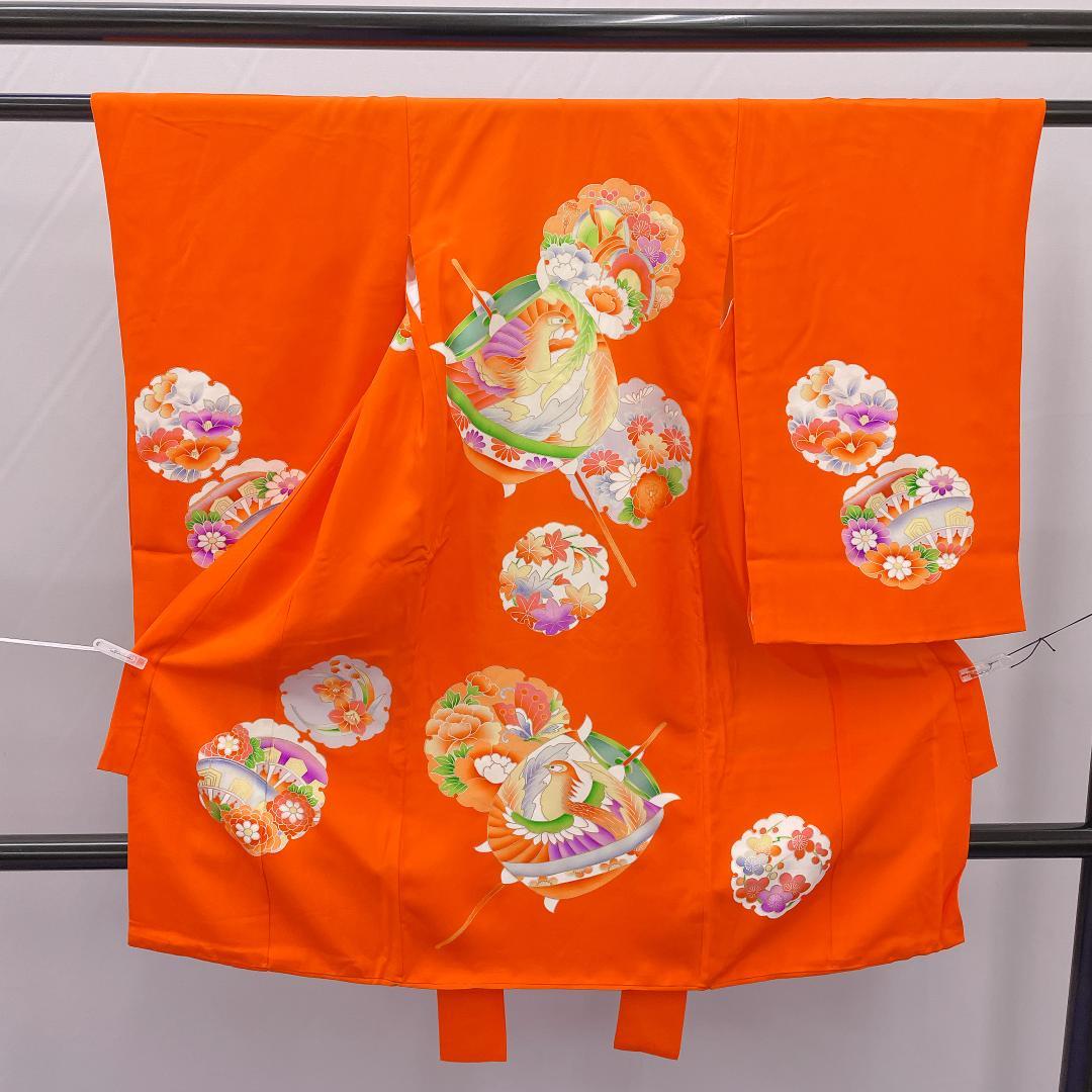 ★4024★ 子供着物 襦袢付き 一つ身 女の子 七五三 3才