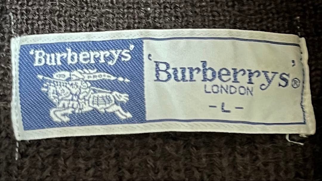 【80-90s】希少 Burberrys' モヘアカーディガン チョコレート