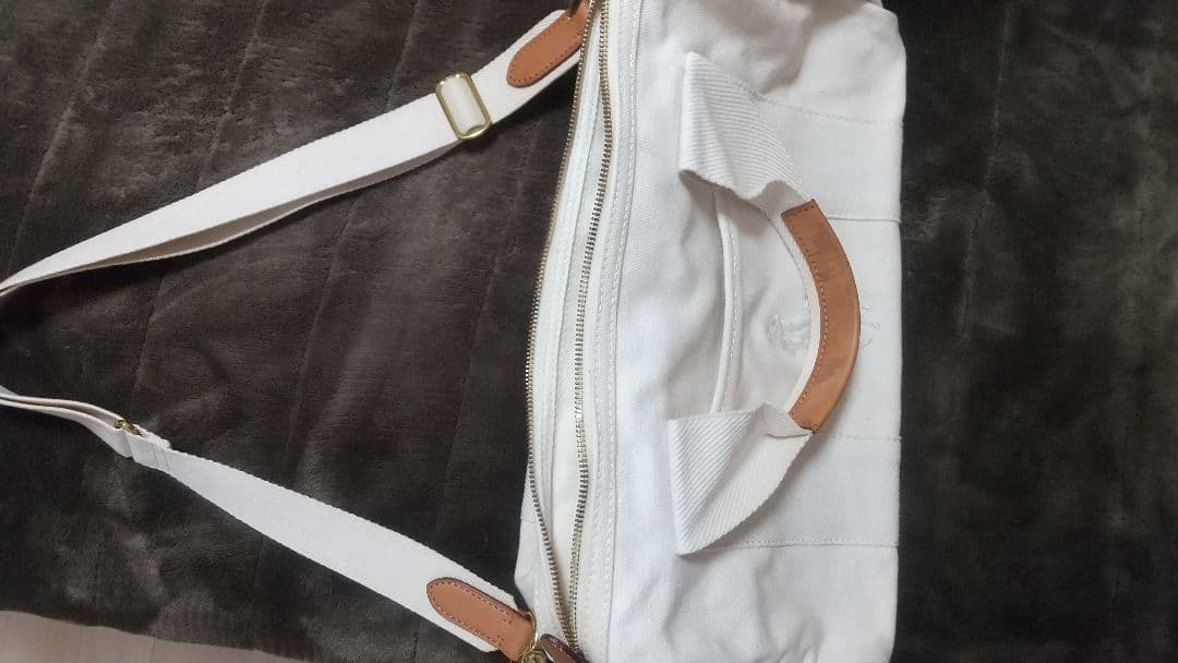 ポロラルフローレン ボストンバッグ 未使用 レザー キャンバス ショルダーハンド