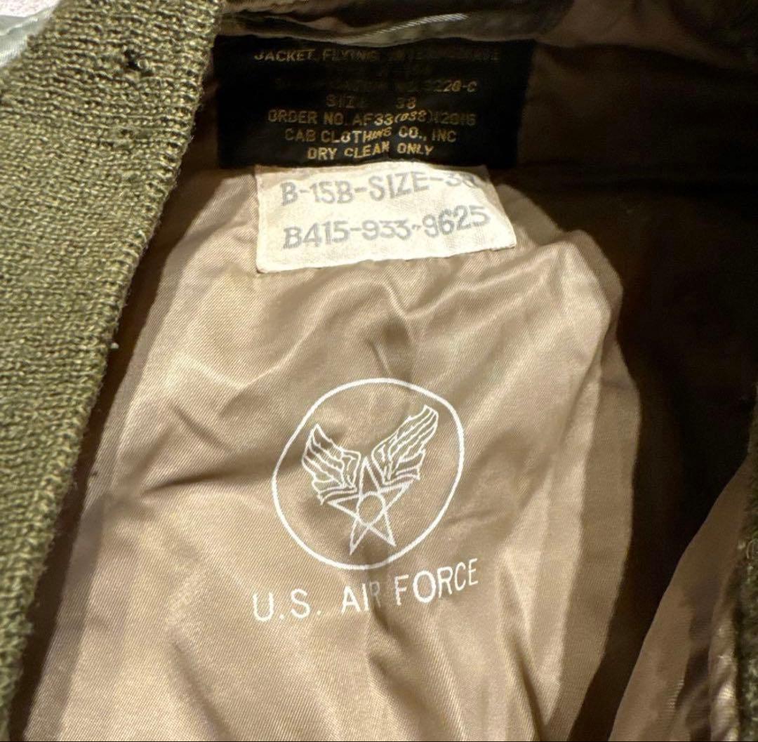 Cab clothing B-15B フライトジャケット　ミリタリー　　軍　38