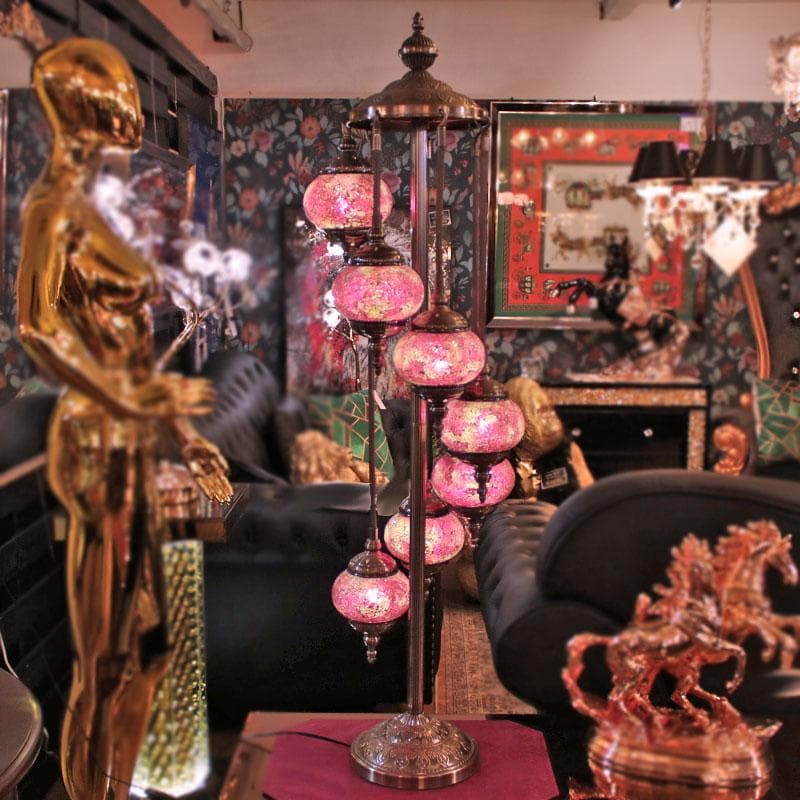 モザイクランプ トルコランプ 7灯 間接照明 フロアスタンド 143-104