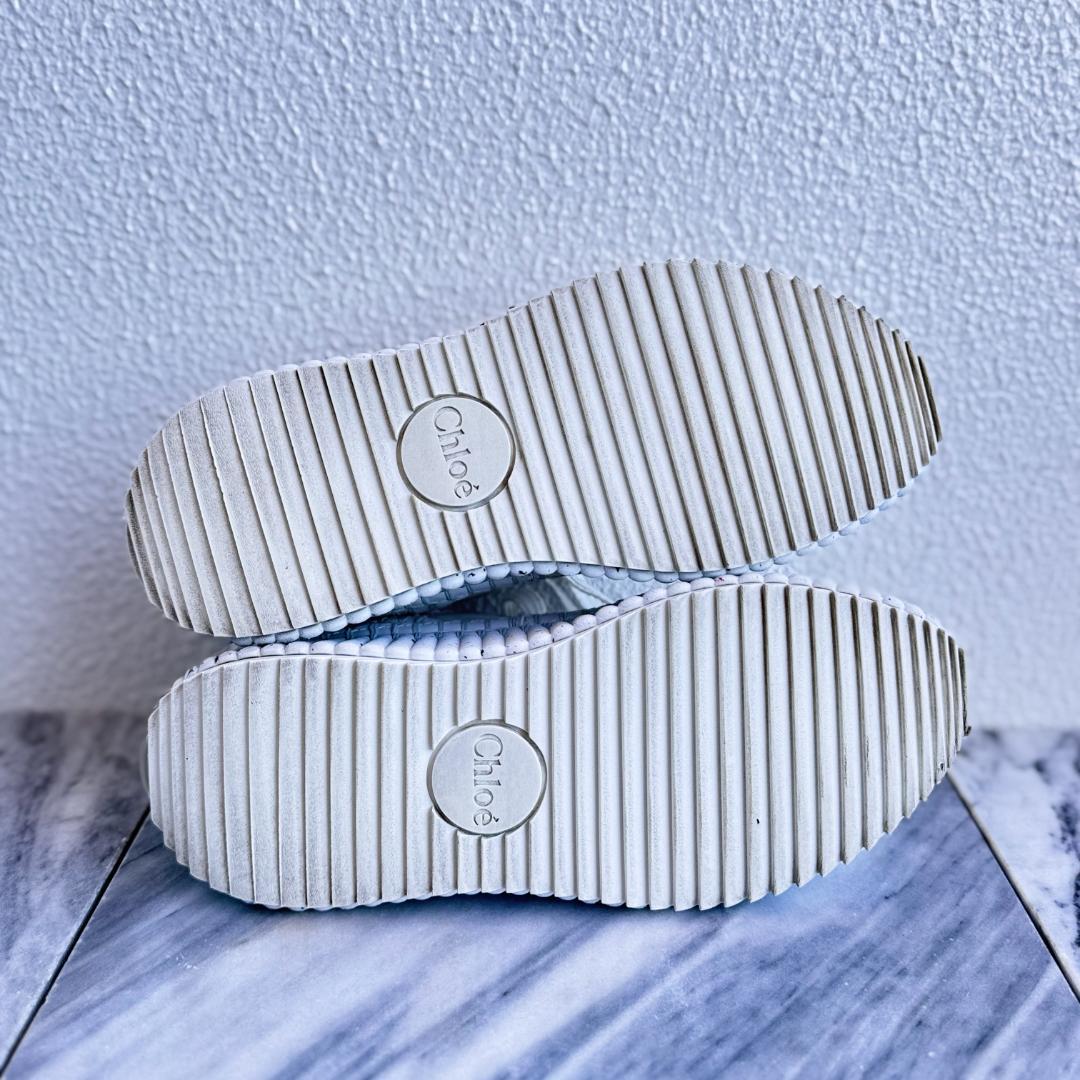 現行品Chloé クロエNAMAスニーカー 36 厚底 タキマキ着　ホワイト
