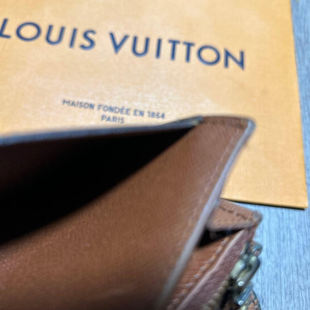LOUISVUITTONルイヴィトン二つ折財布モノグラムポルトモネブラウン