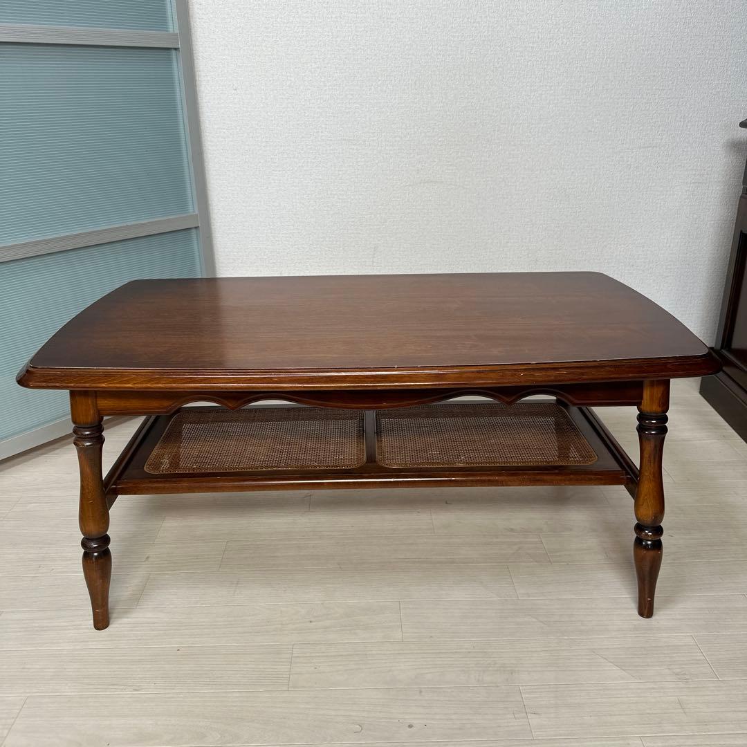 カリモク コロニアル ローテーブル センターテーブル リビングテーブル i1※