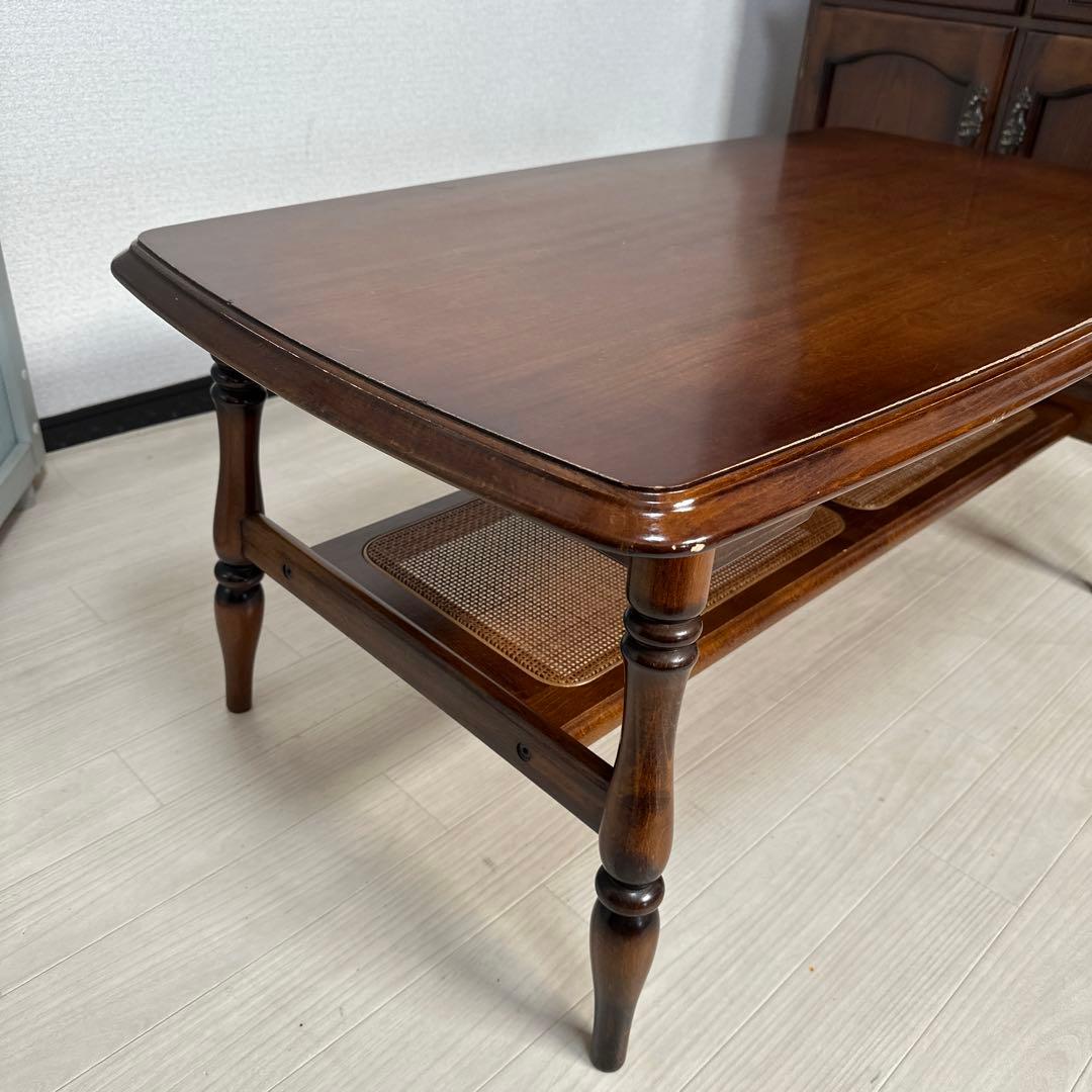 カリモク コロニアル ローテーブル センターテーブル リビングテーブル i1※