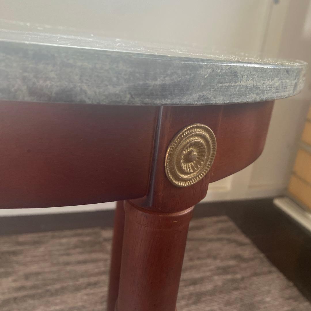 大理石天板の西洋家具テーブル