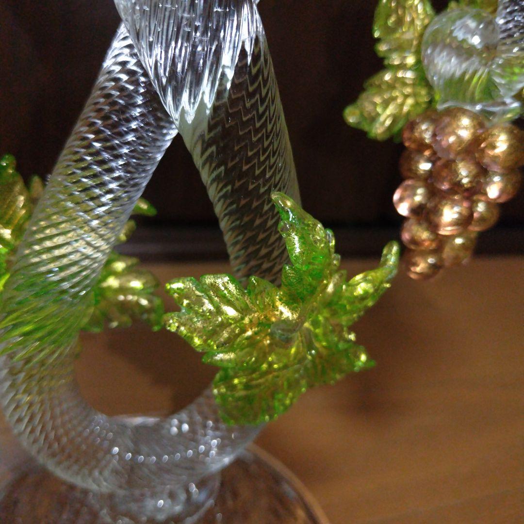 超高級13万以上ムラーノ ベネチアングラス美術品 大型キャンドルホルダー ランプ