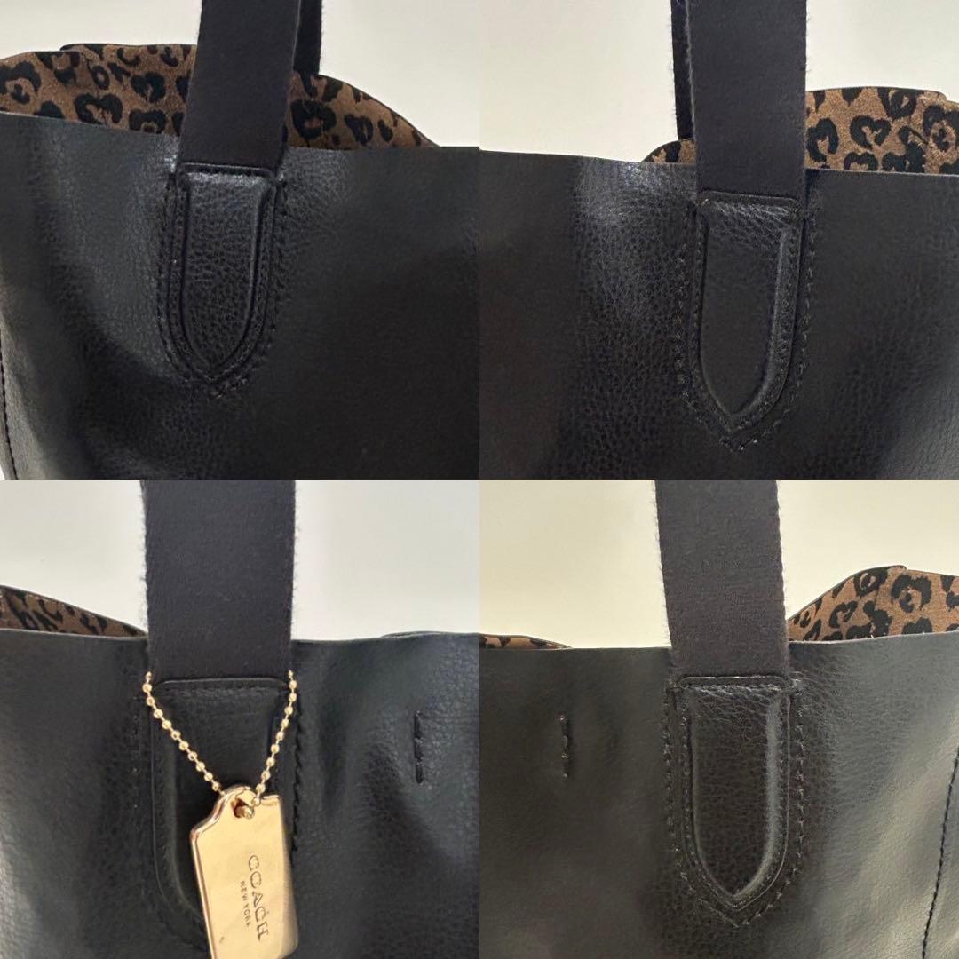 【極美品】コーチ ダービー トートバック ビジネスバッグ レザー A4可 黒