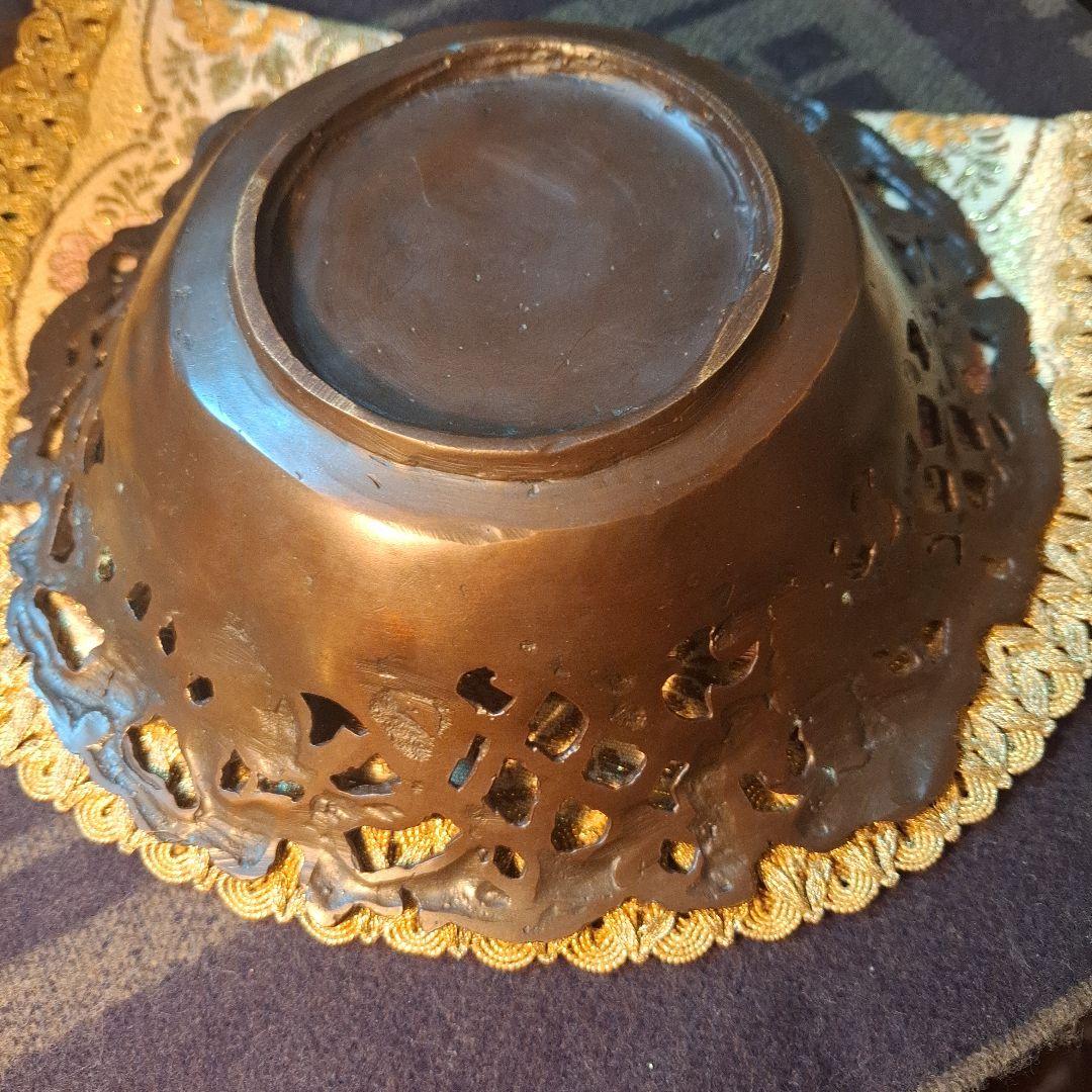 No.仏蘭西館　アンティーク　ヴィンテージ　ブロンズ　トレイ　皿