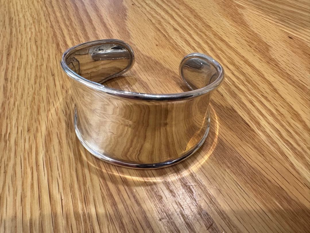 アクセサリー OX JEWELRY High-End SILVER CURVE BANGLE