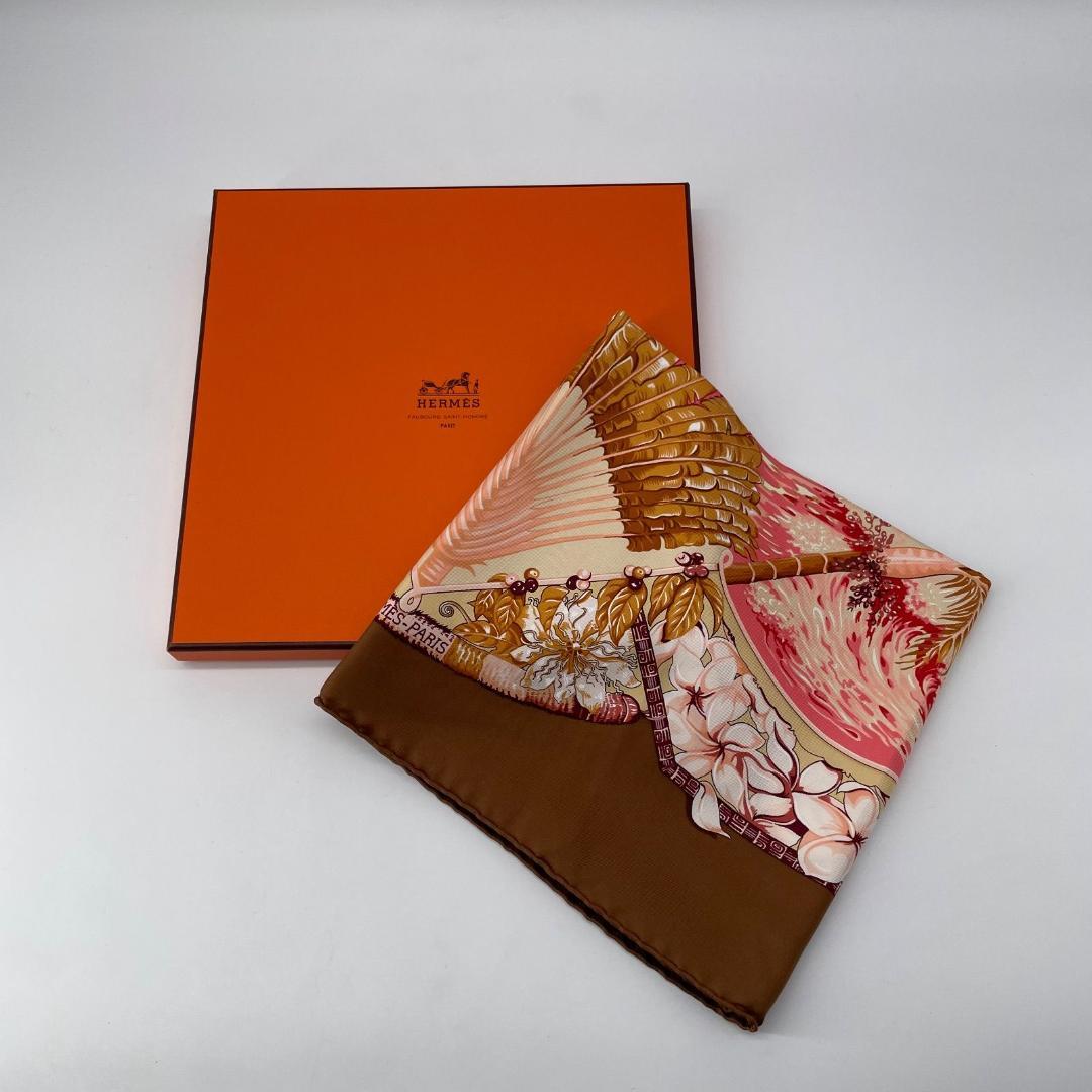 16976✨HERMES ALOHA アロハ スカーフ カレ90 シルク