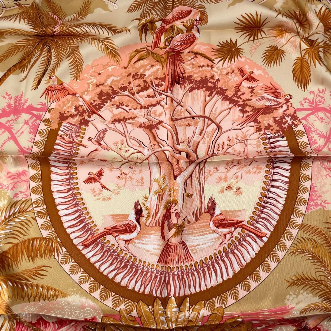 16976✨HERMES ALOHA アロハ スカーフ カレ90 シルク