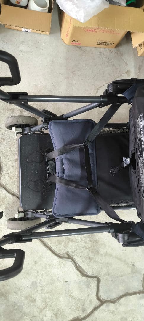 KATOJI　2人でゴー　ベビーカー　レインカバー付き　中古品