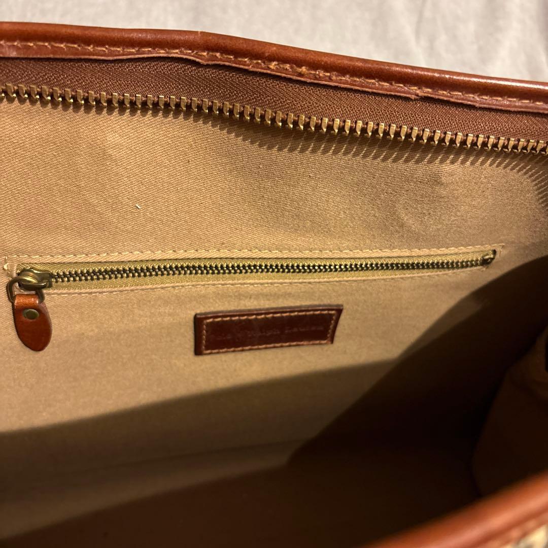 POLO チェック柄 ボストンバッグ