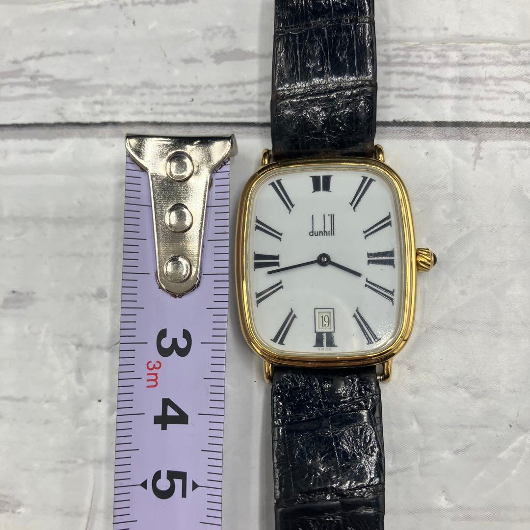 dunhill ダンヒル レクタンギュラー ローマンインデックス ホワイト