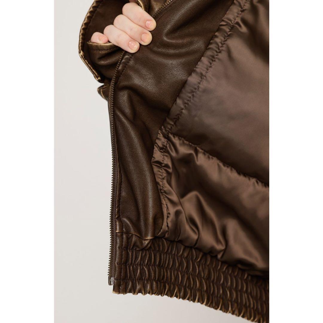 SLY フェイクレザーブルゾン