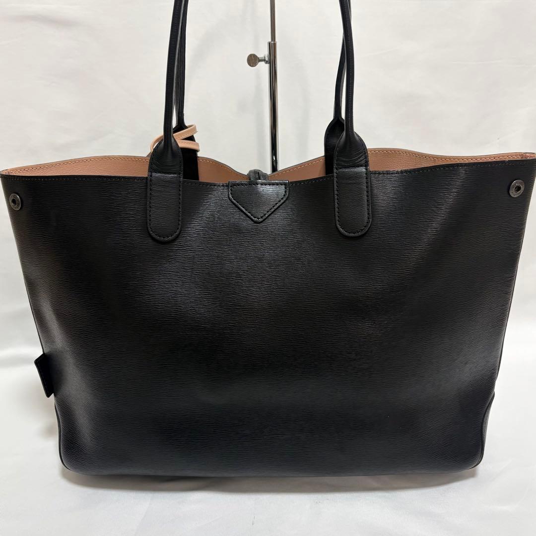 外観美品 ロンシャン ロゾ A4 トート ビジネスバック ポーチ オールレザー