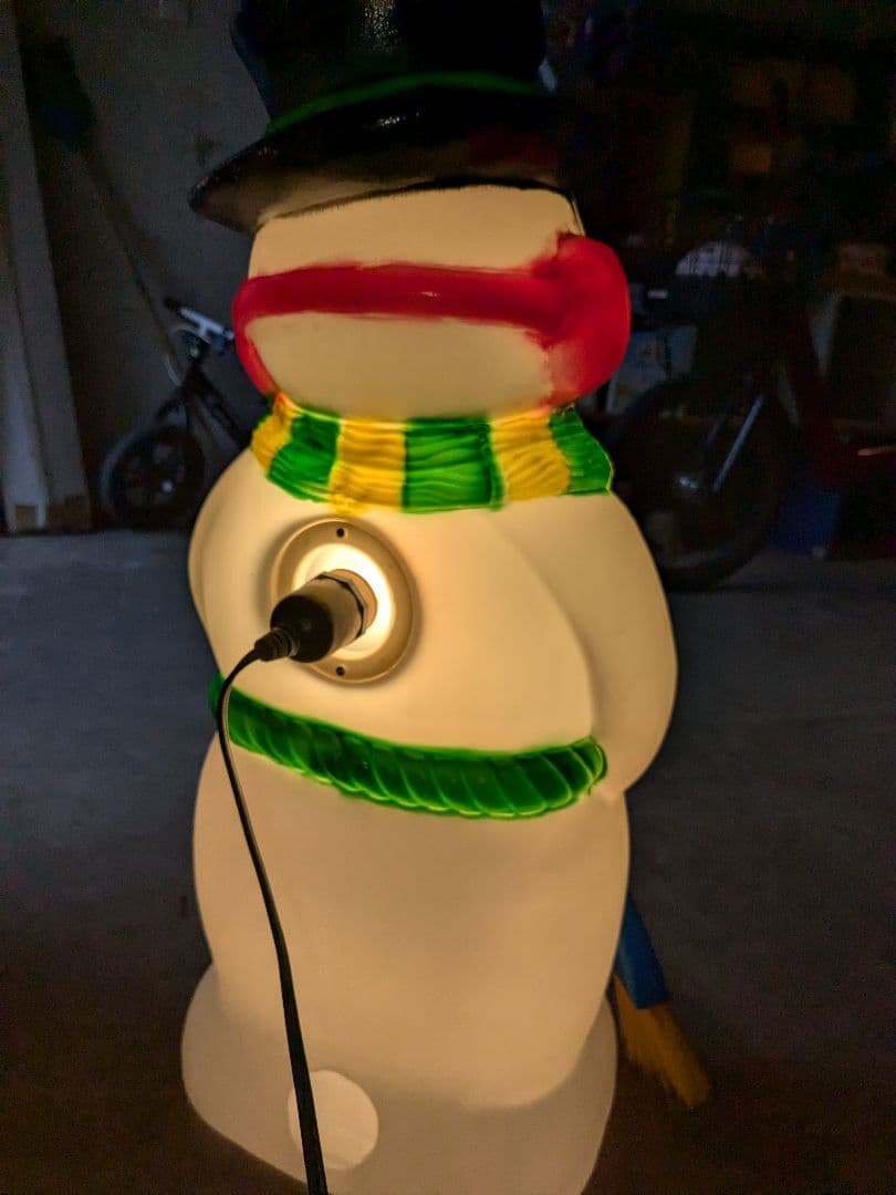 クリスマスイルミネーション　スノウマン