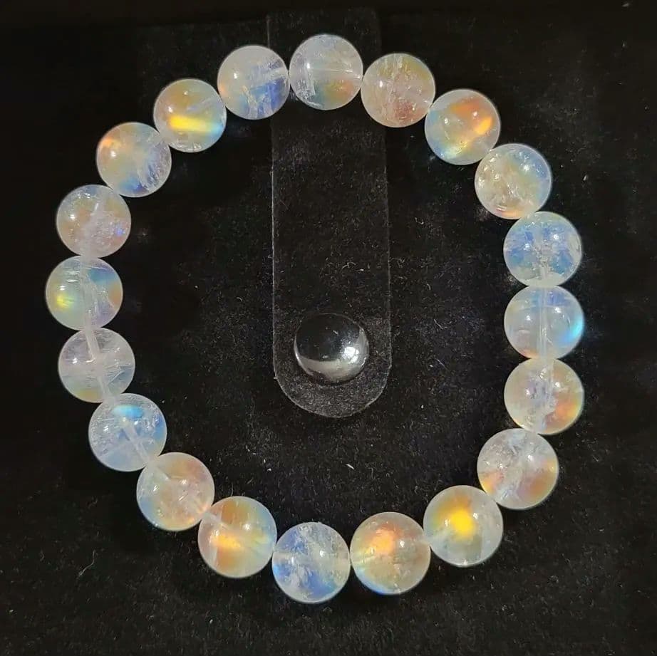 ！年末限定価格！高品質！レインボームーンストーン約10㎜玉　マダガスカル産