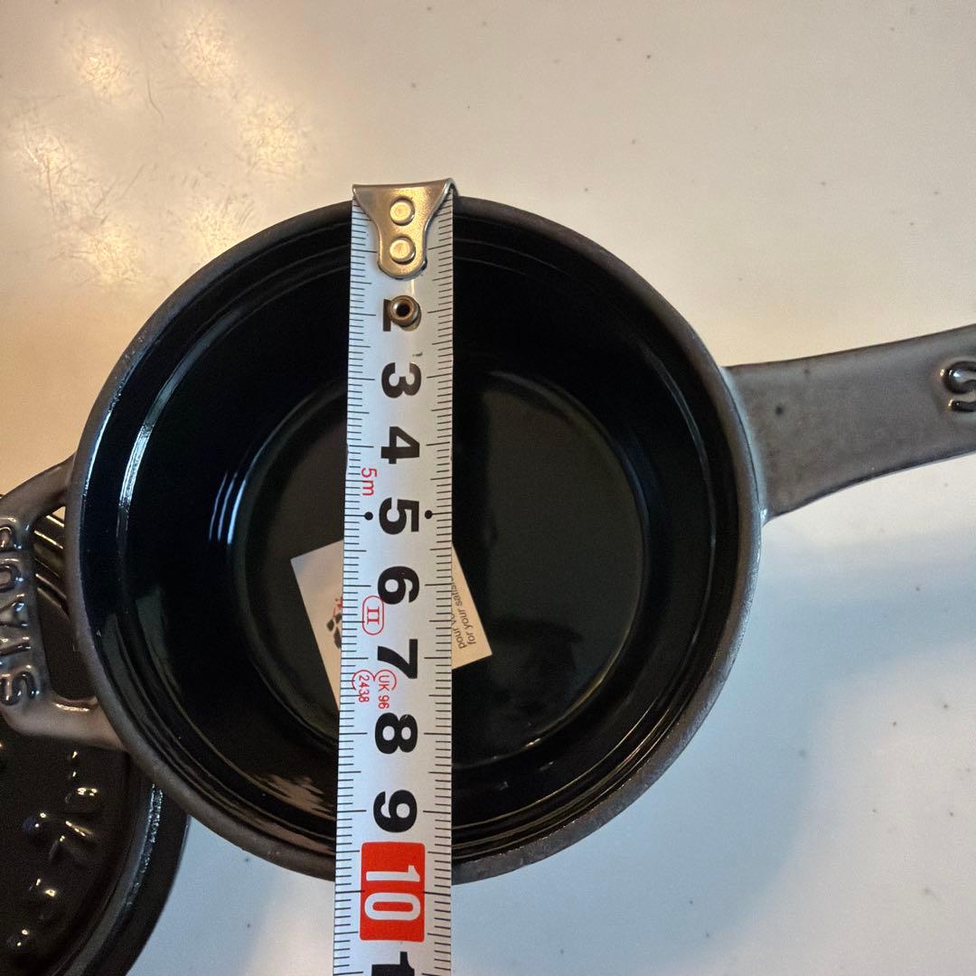 【未使用】ストウブ staub ミニソースパン　10cm グレー
