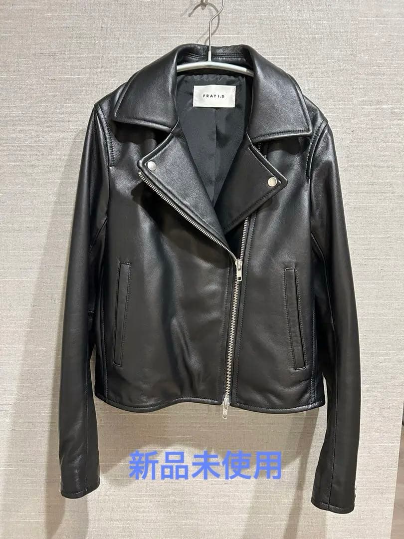 FRAY I.Dフレイアイディー黒 レザー ライダースジャケット