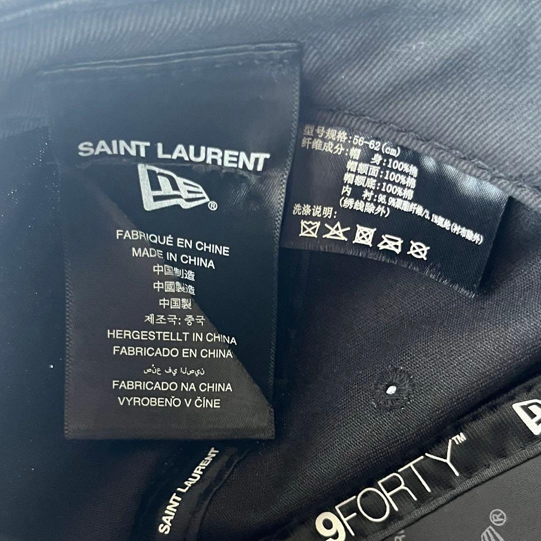 SAINT LAURENT × NEWERA 9FORTY キャップ