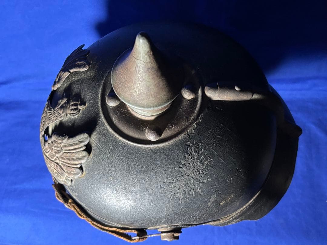 実物 WW1 帝政ドイツ プロイセン ピッケルハウベ ドイツ軍 兜 ヘルメット