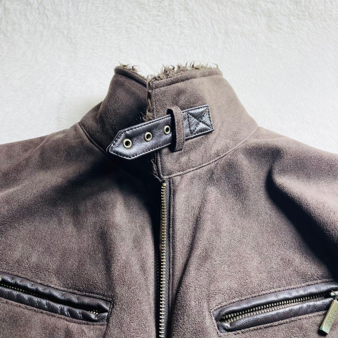 幻の逸品　未使用級　BURBERRY BLACK LABEL ムートンジャケット