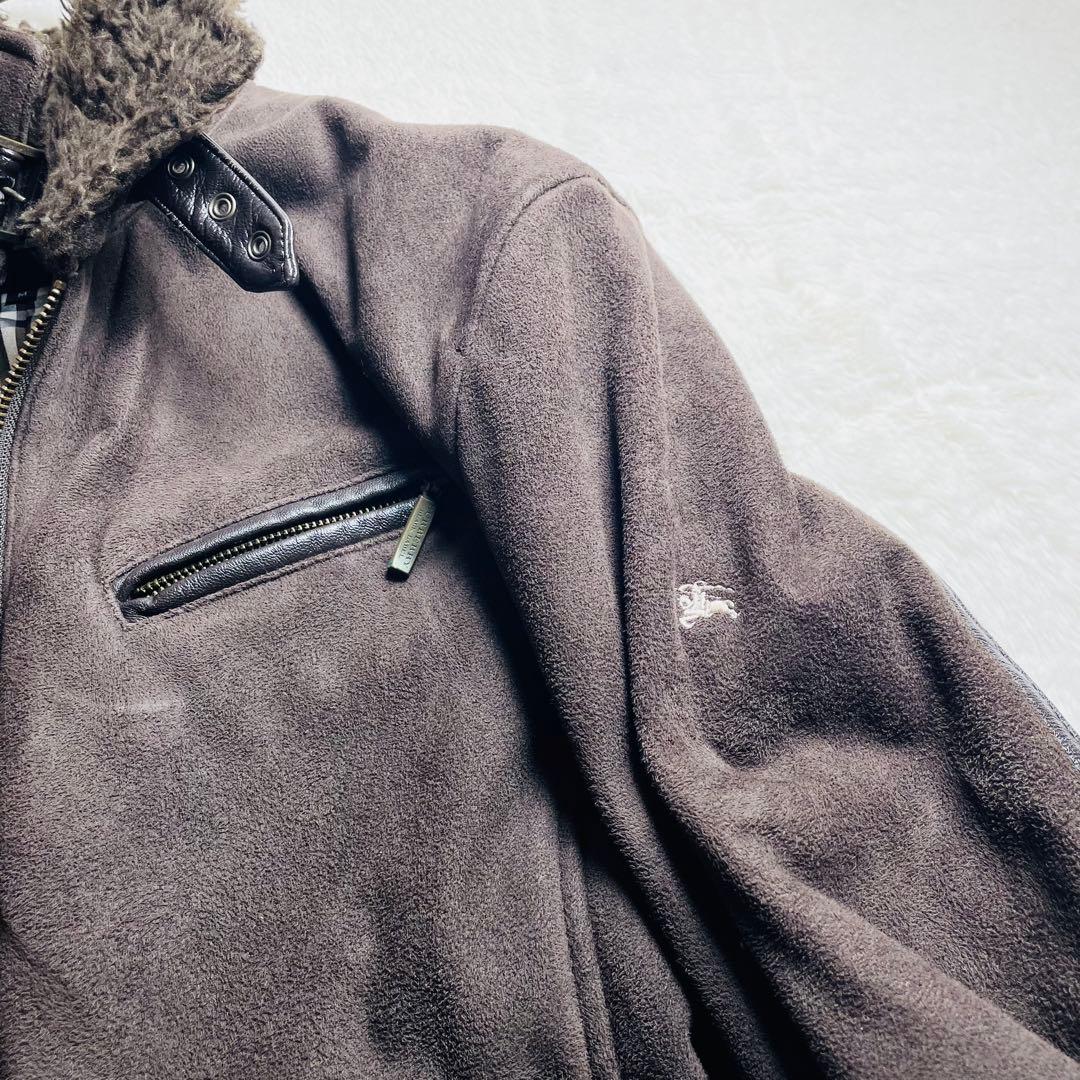 幻の逸品　未使用級　BURBERRY BLACK LABEL ムートンジャケット