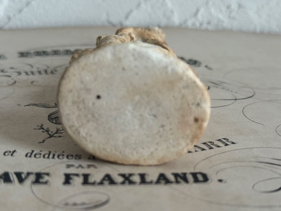 フランスアンティーク　小さなイエスキリスト&聖母マリア像 彫刻 全長14cm