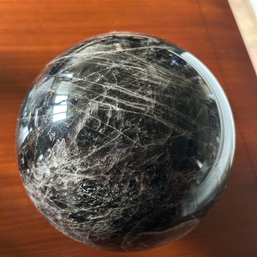黒水晶　モリオン　天然石丸玉７kg(購入者特典有り)