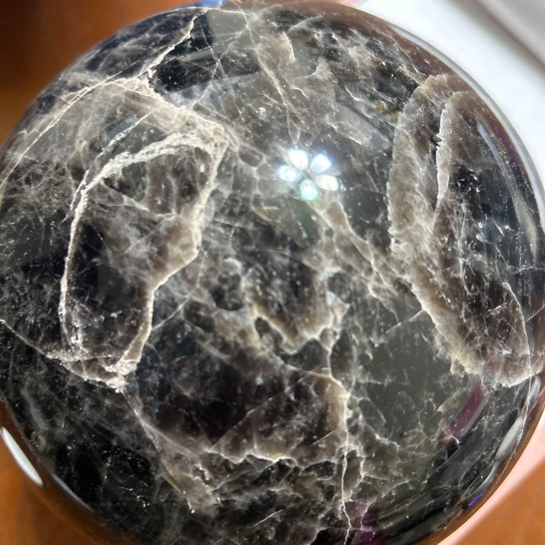 黒水晶　モリオン　天然石丸玉７kg(購入者特典有り)