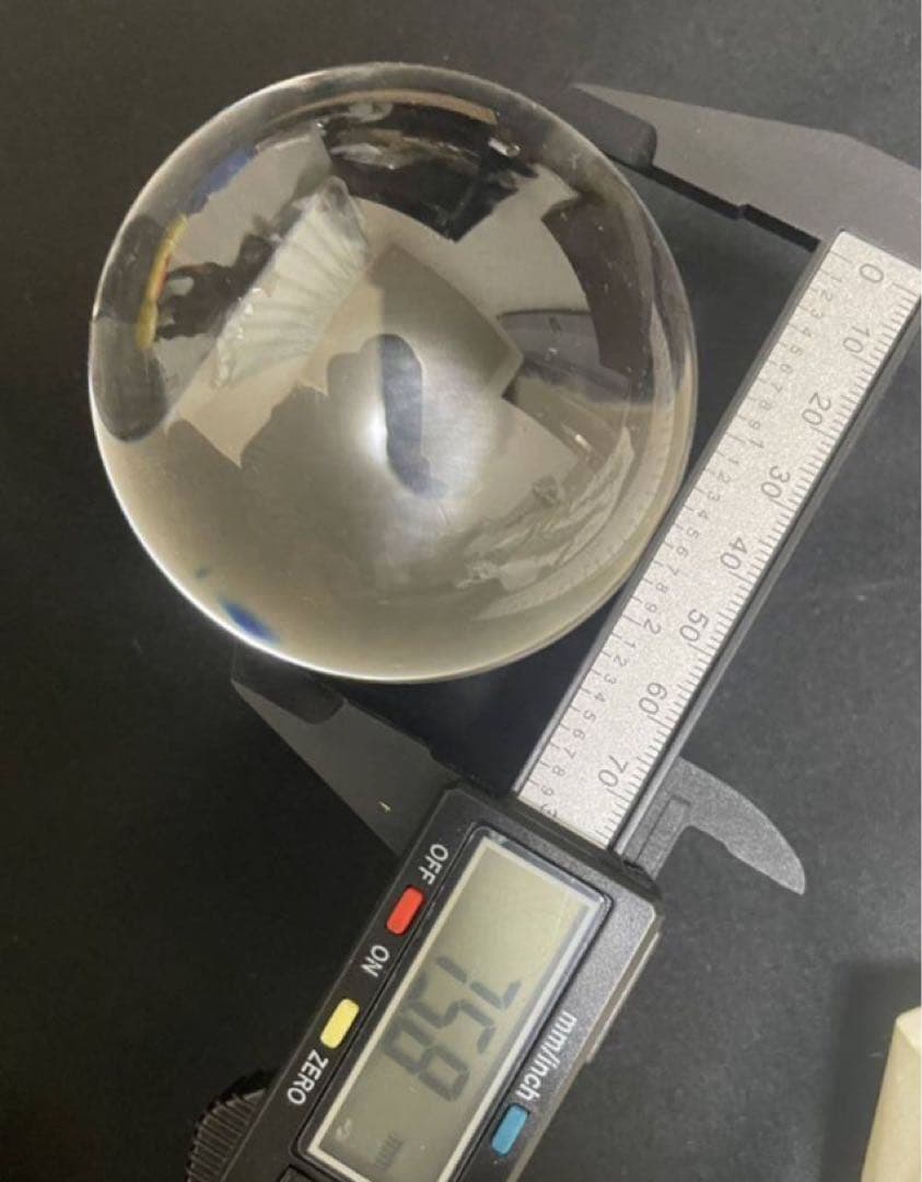 【極美品】75.8.mm 天然 水晶玉 山梨県水晶宝石協同組合研磨 スフィア