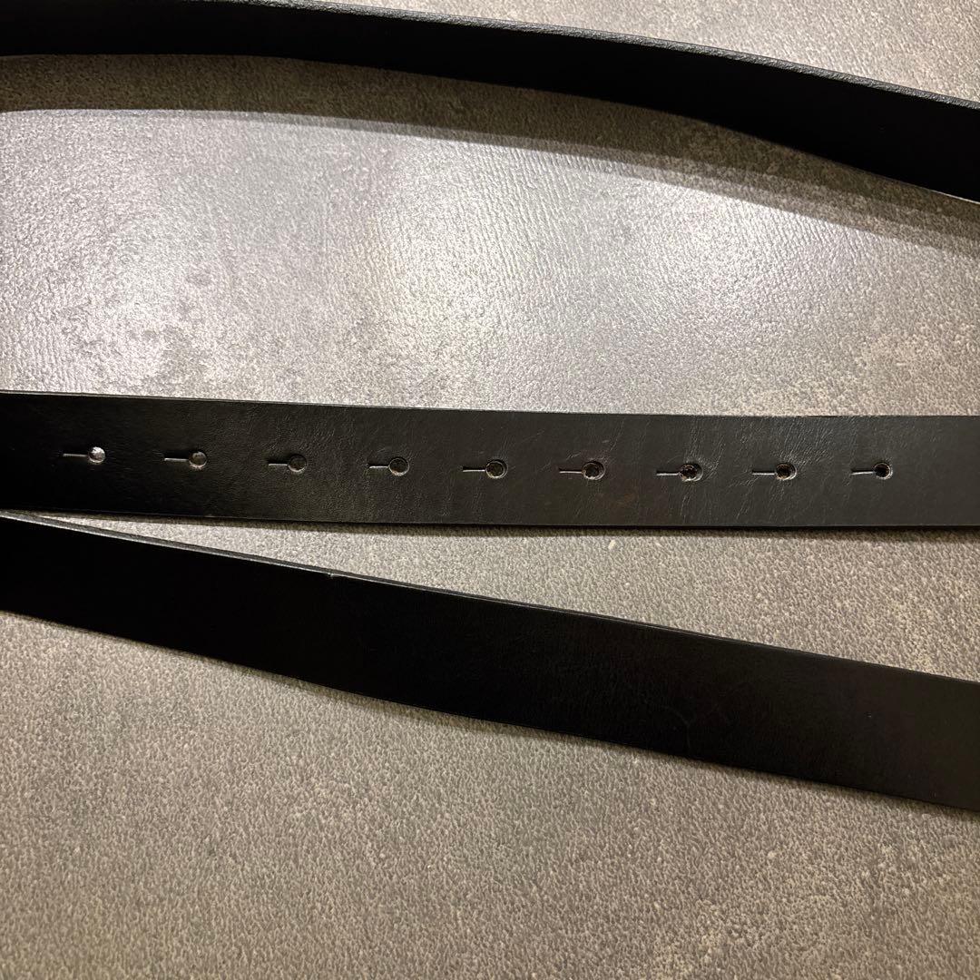 【美品】Maison Martin Margiela ブラックベルト 80