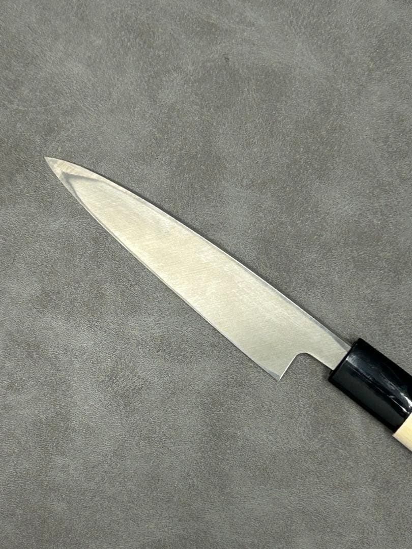 包丁 ペティナイフ 安来鋼白紙２号 120mm 朴プラ柄 ペティ ②